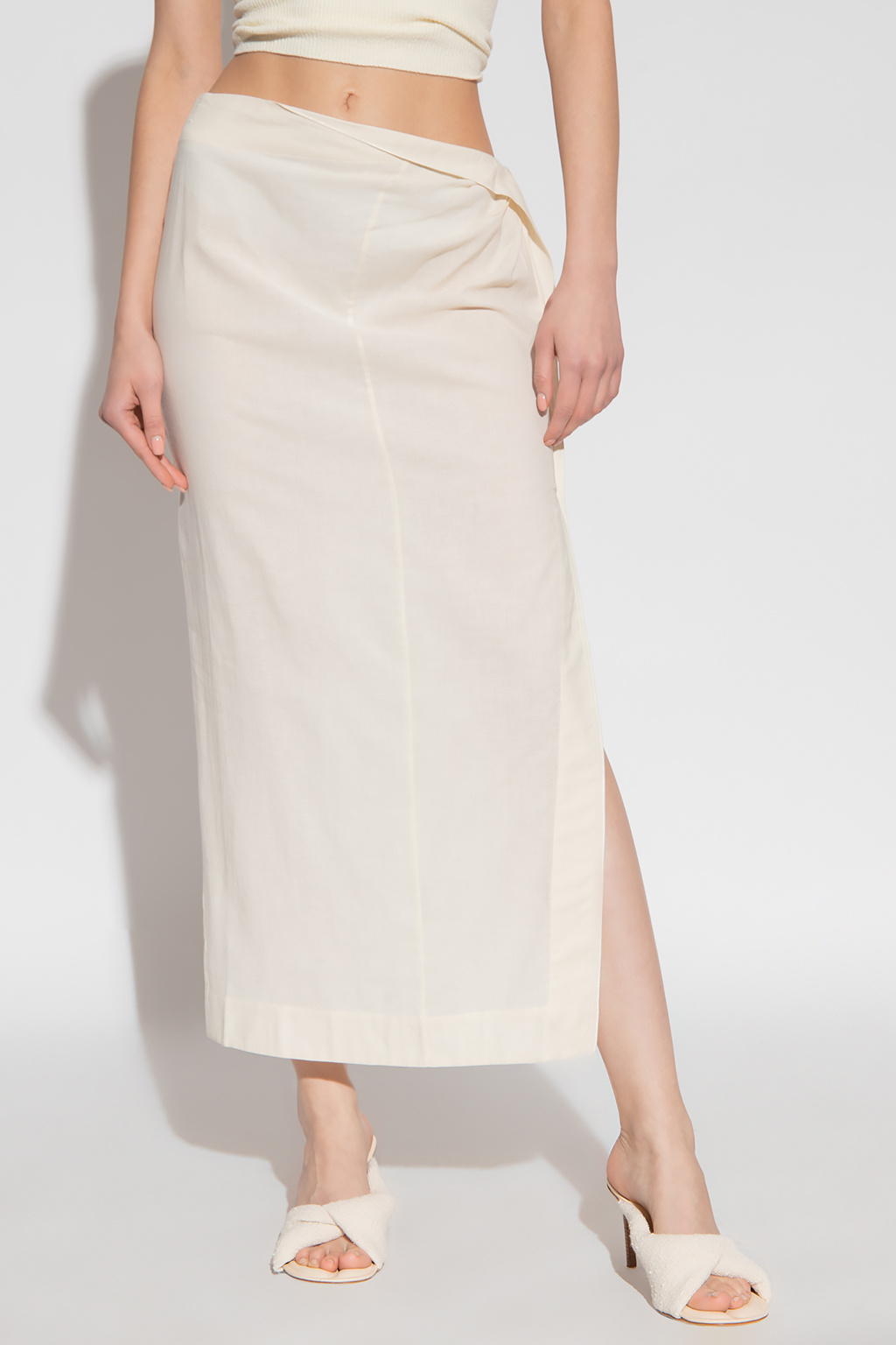 Cream 'Draggiu' skirt Jacquemus - SchaferandweinerShops